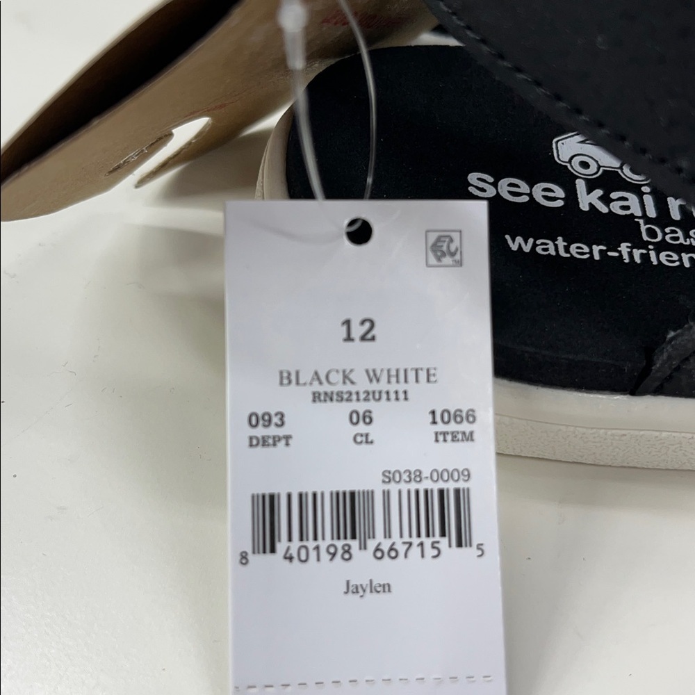 NWT See Kai Run Jaylen Black Dual Strap Water Friendly Sandals Size 12 - Picture 6 of 7